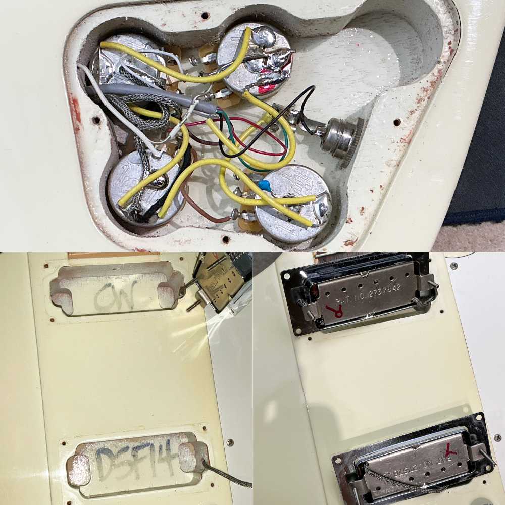 【中古】Gibson ギブソン Firebird V 120th Anniversary White 2014年製 ファイヤーバード エレキギター 内部 