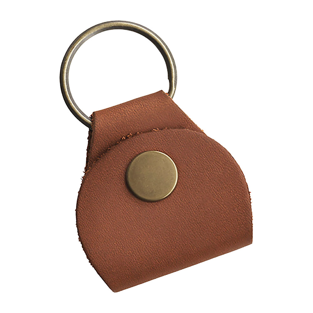 Gibson ギブソン AKYC-BRN Premium Leather Pickholder Keychain Brown ピックホルダーキーチェーン 裏面