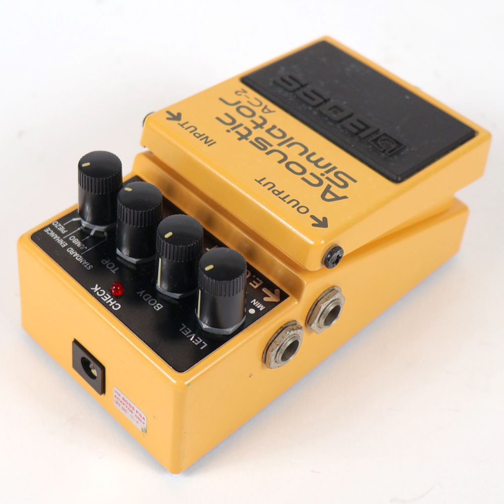 【中古】 アコースティックシミュレーター エフェクター BOSS AC-2 Acoustic Simulator ギターエフェクター 左サイド