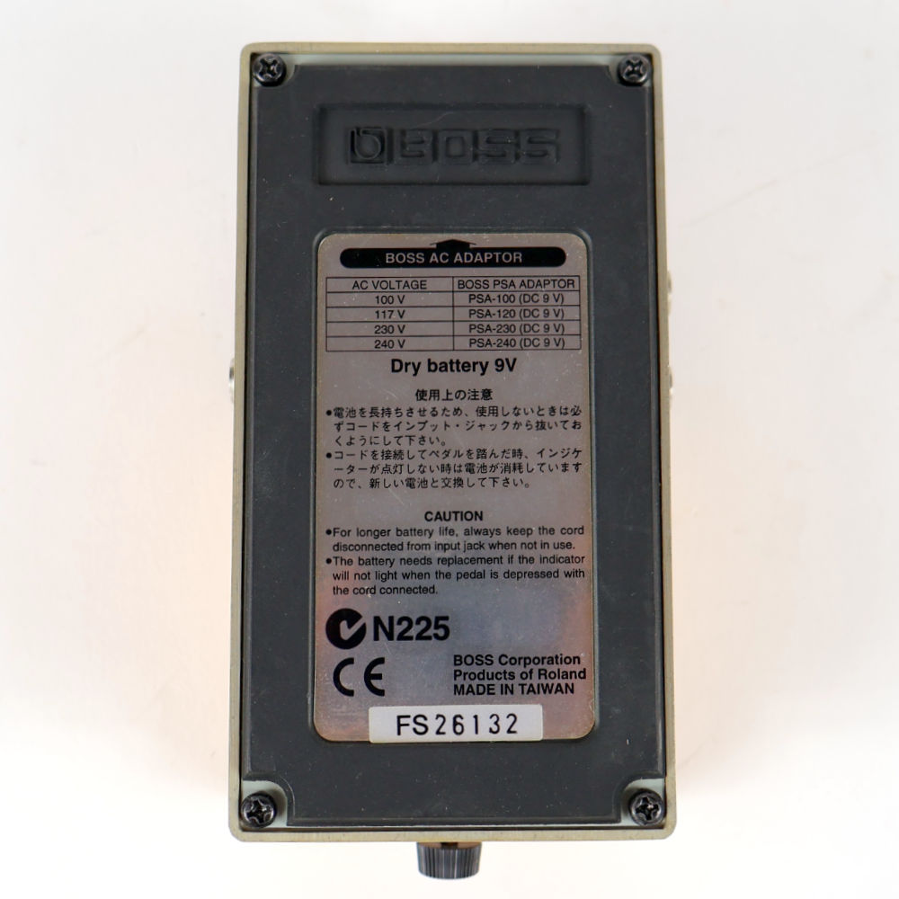 【中古】 アコースティックシミュレーター エフェクター BOSS AC-2 Acoustic Simulator ギターエフェクター 裏面