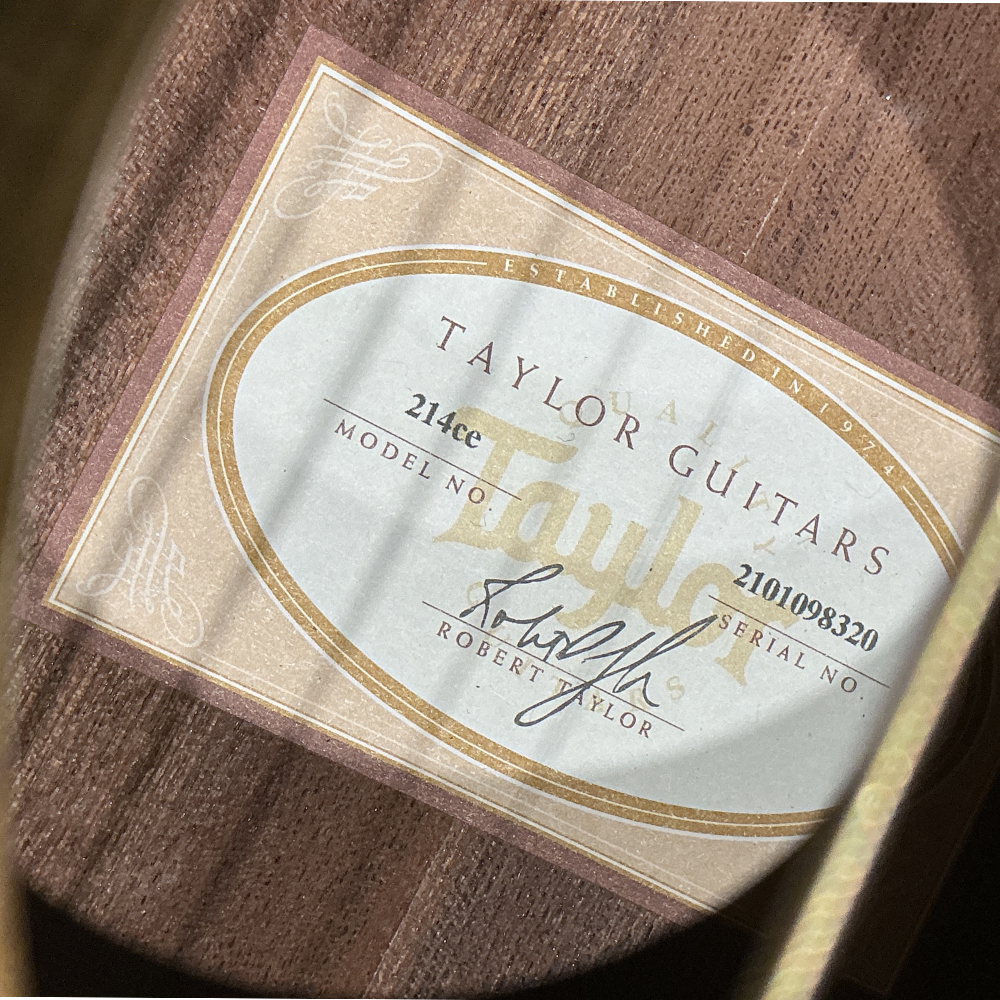 【中古】 アコースティックギター Taylor 214ce-Koa 2017 2019年製 テイラー ハワイアンコア材採用 ES2ピックアップシステム搭載 エレアコ Koa 詳細画像