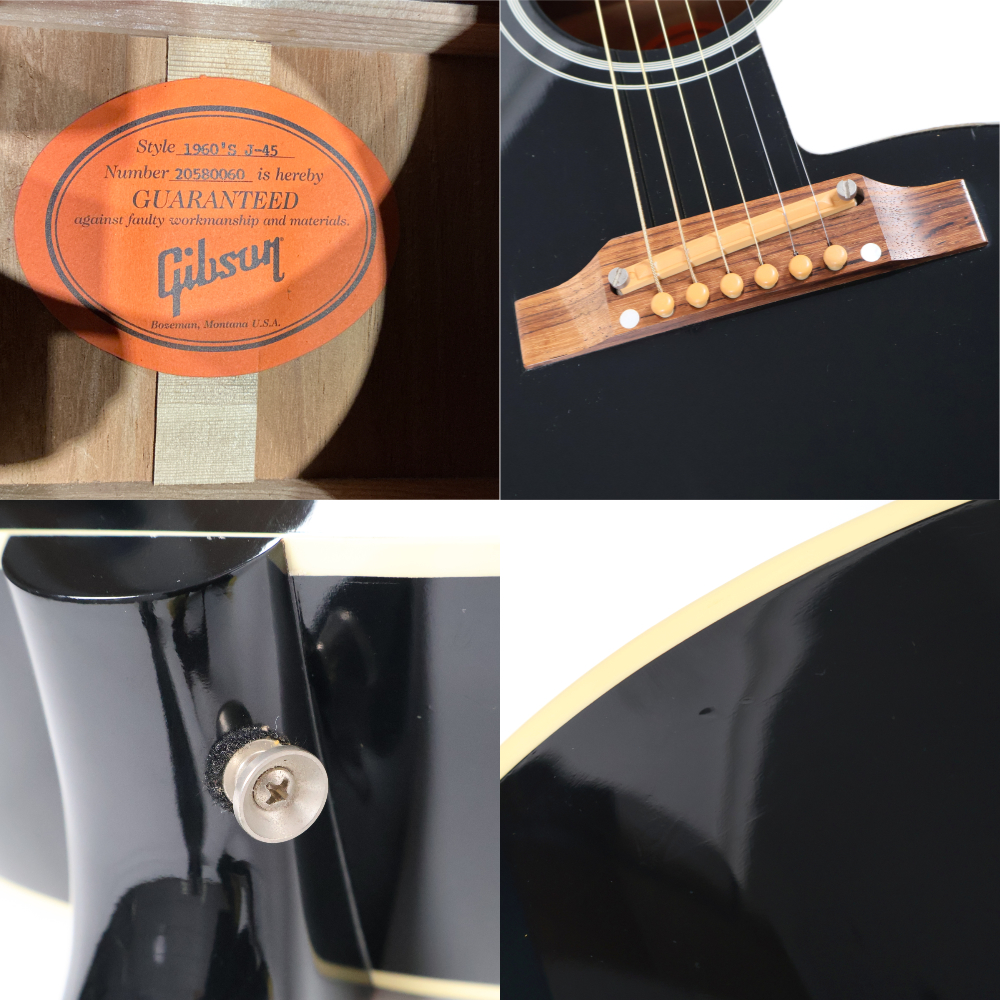 【中古】 アコースティックギター Gibson 1960’s J-45 Original Ebony 2020年製 アジャスタブルブリッジ 60s J45 ADJ ギブソン 詳細画像