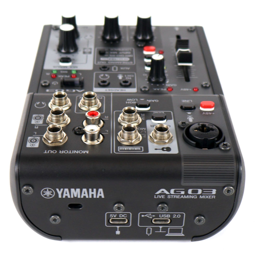 【中古】 ミキサー ヤマハ YAMAHA AG03 mk2 ライブストリーミングミキサー 背面