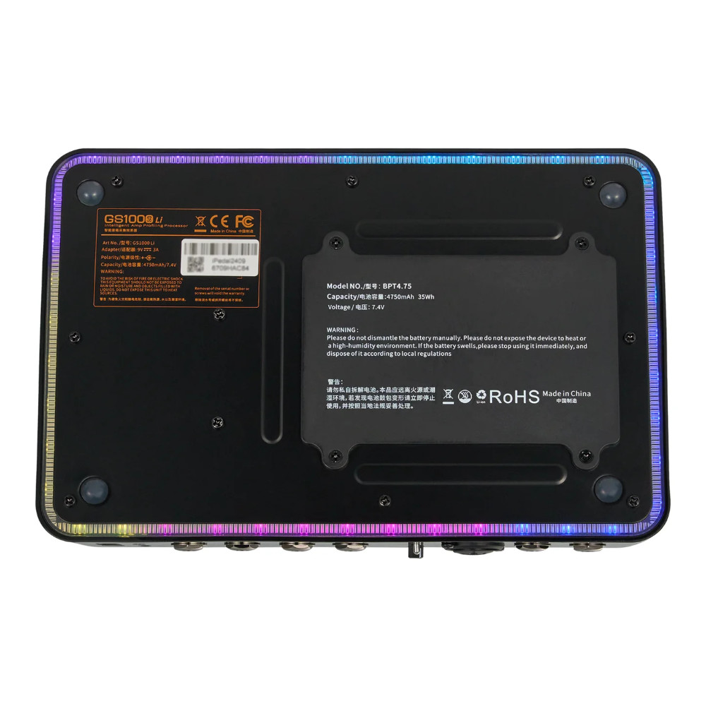 Mooer ムーアー GS1000 Li マルチエフェクター 裏面