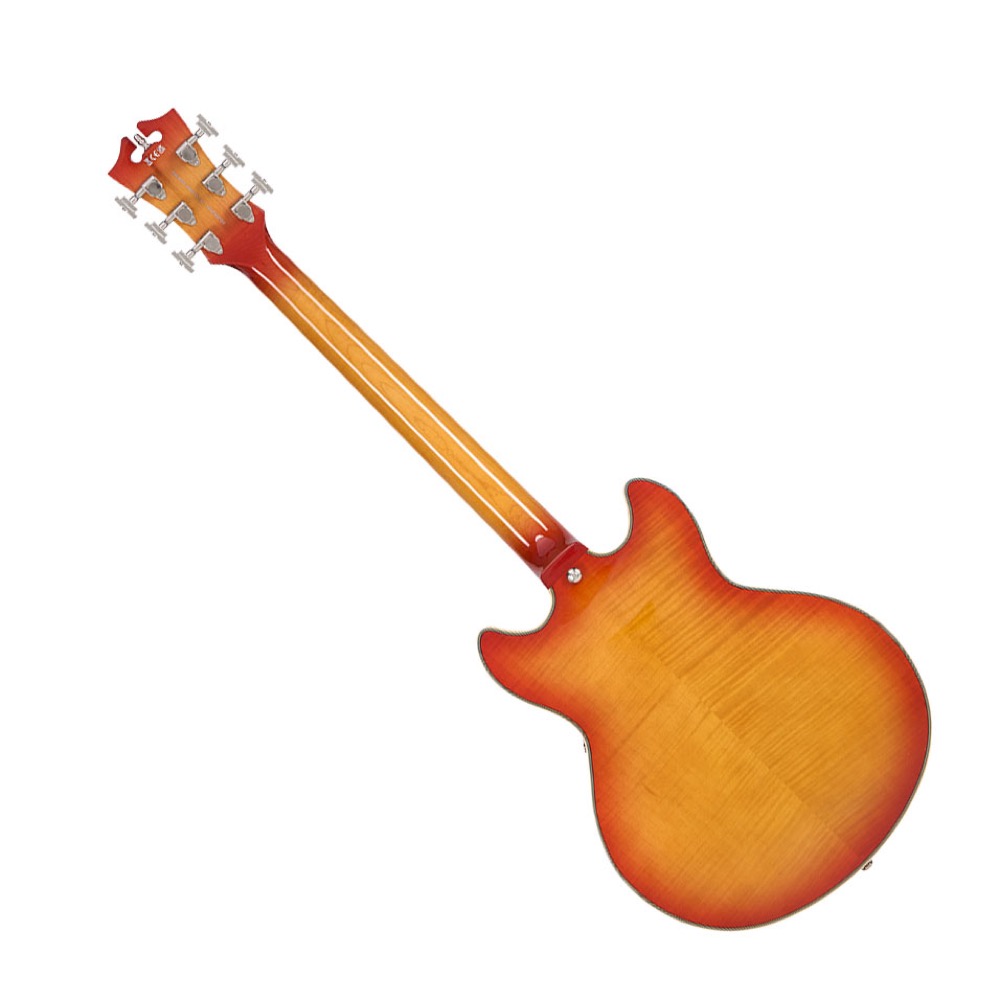 D’Angelico ディアンジェリコ Premier Mini DC XT Honey Burst エレキギター セミアコ 背面