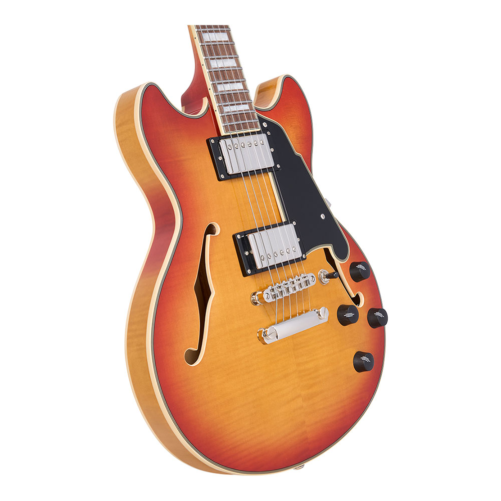 D’Angelico ディアンジェリコ Premier Mini DC XT Honey Burst エレキギター セミアコ ボディ