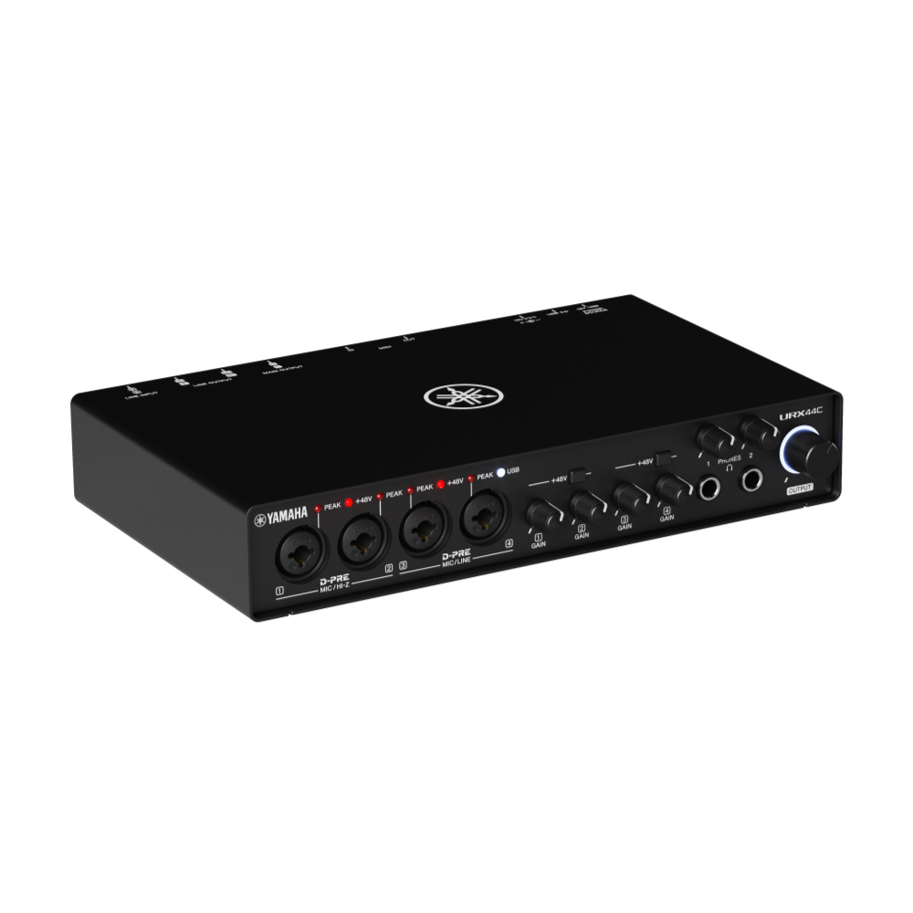 YAMAHA ヤマハ URX44C USBオーディオインターフェース 左斜めアングル画像2
