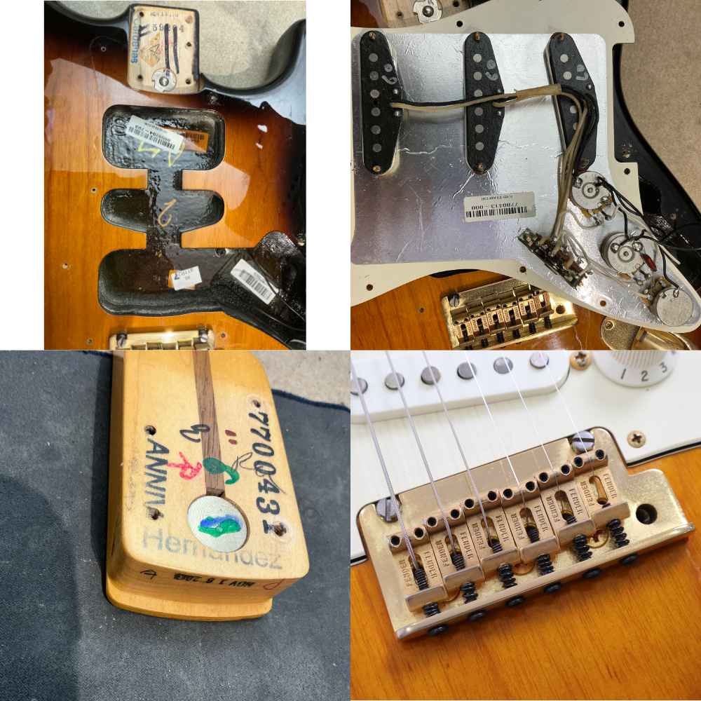 【中古】 Fender USA フェンダー 60th Anniversary Commemorative Stratocaster 2-Color Sunburst ストラトキャスター エレキギター 詳細画像