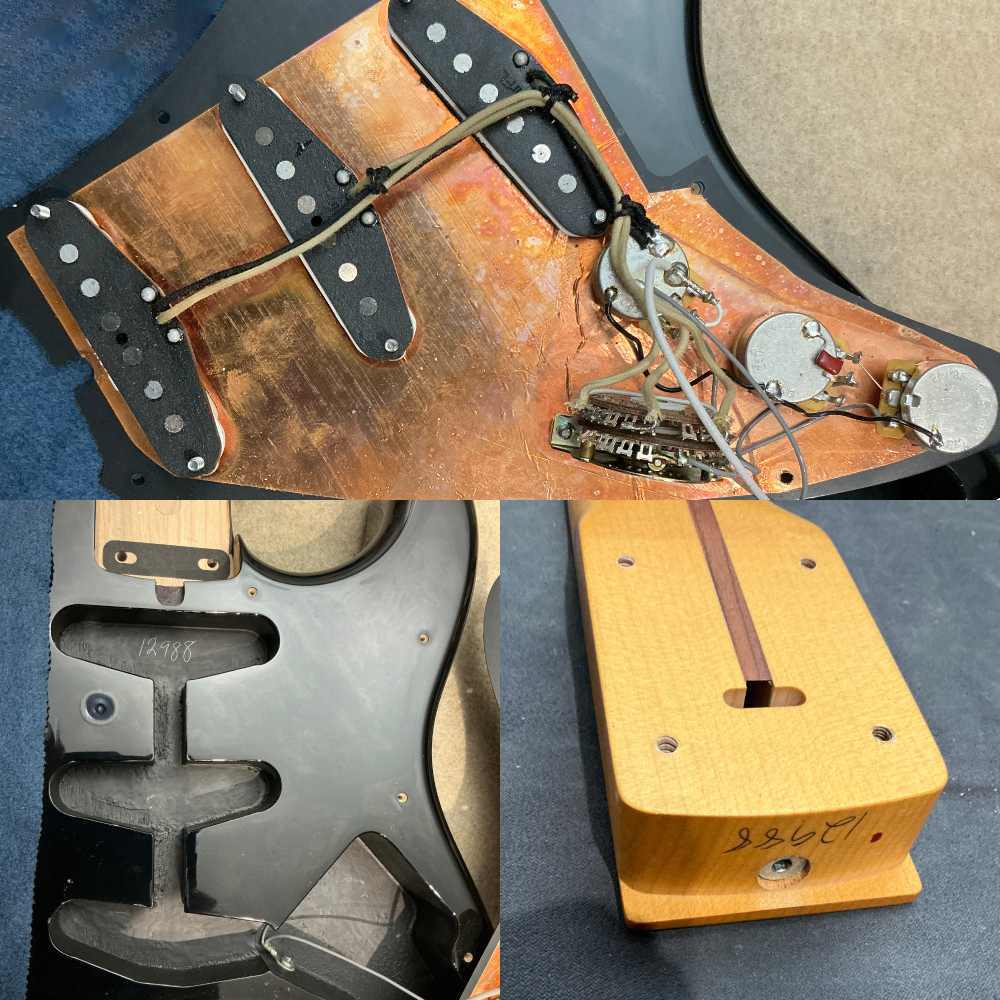 【中古】 エレキギター Suhr Classic S Black Maple SSS FLピックアップ搭載 1万番台シリアル 3.50kg サー クラシック ストラトスタイル 内部