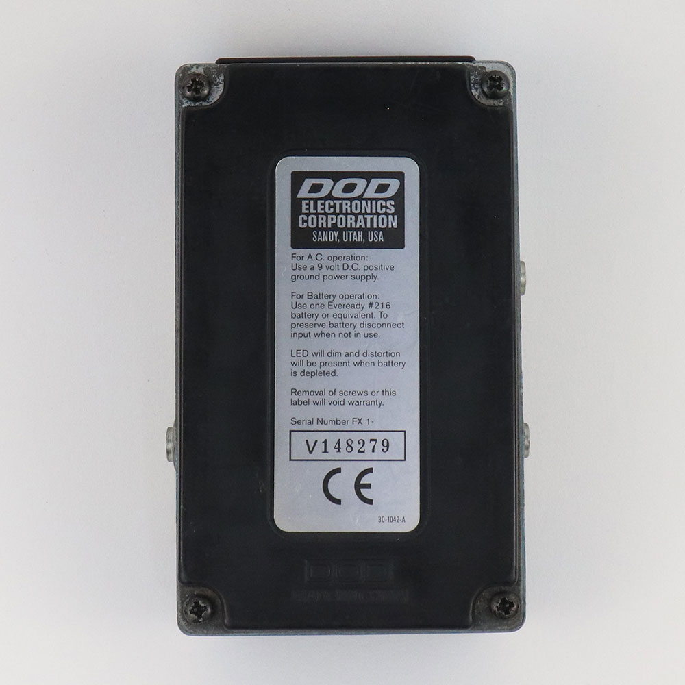 【中古】 コーラス エフェクター DOD FX64 ICE BOX ギターエフェクター 裏面