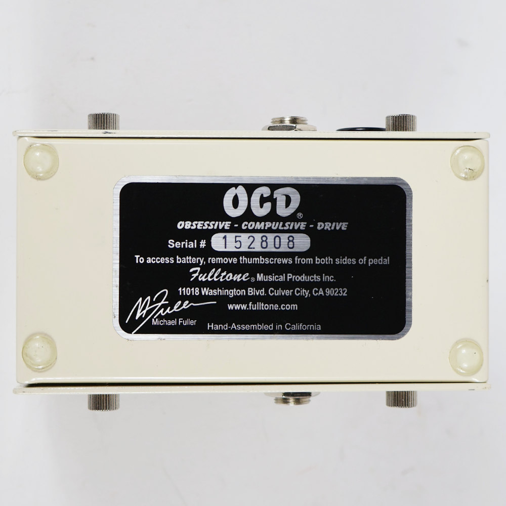 【中古】 Fulltone フルトーン OCD Ver.1.7 オーバードライブ ギターエフェクター 本体画像 裏
