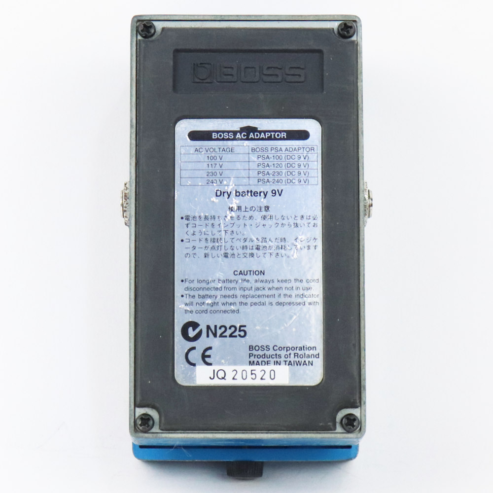 【中古】 ブルースドライバー エフェクター BOSS BD-2 Blues Driver ギターエフェクター オーバードライブ ブルドラ 本体画像 裏