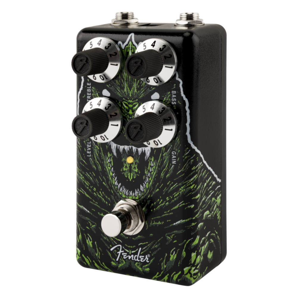 Fender フェンダー Godzilla Distortion ディストーション ギターエフェクター ゴジラ 右斜めアングル画像