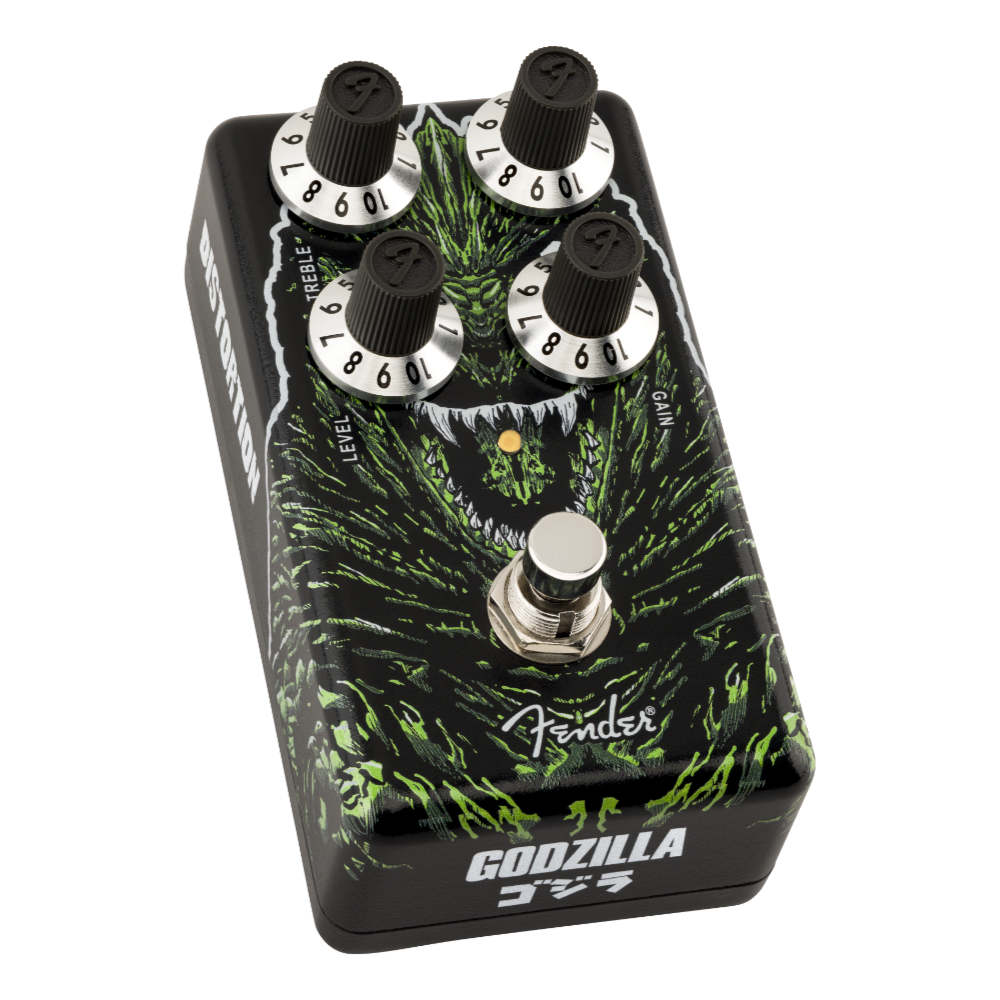 Fender フェンダー Godzilla Distortion ディストーション ギターエフェクター ゴジラ 斜めアングル画像