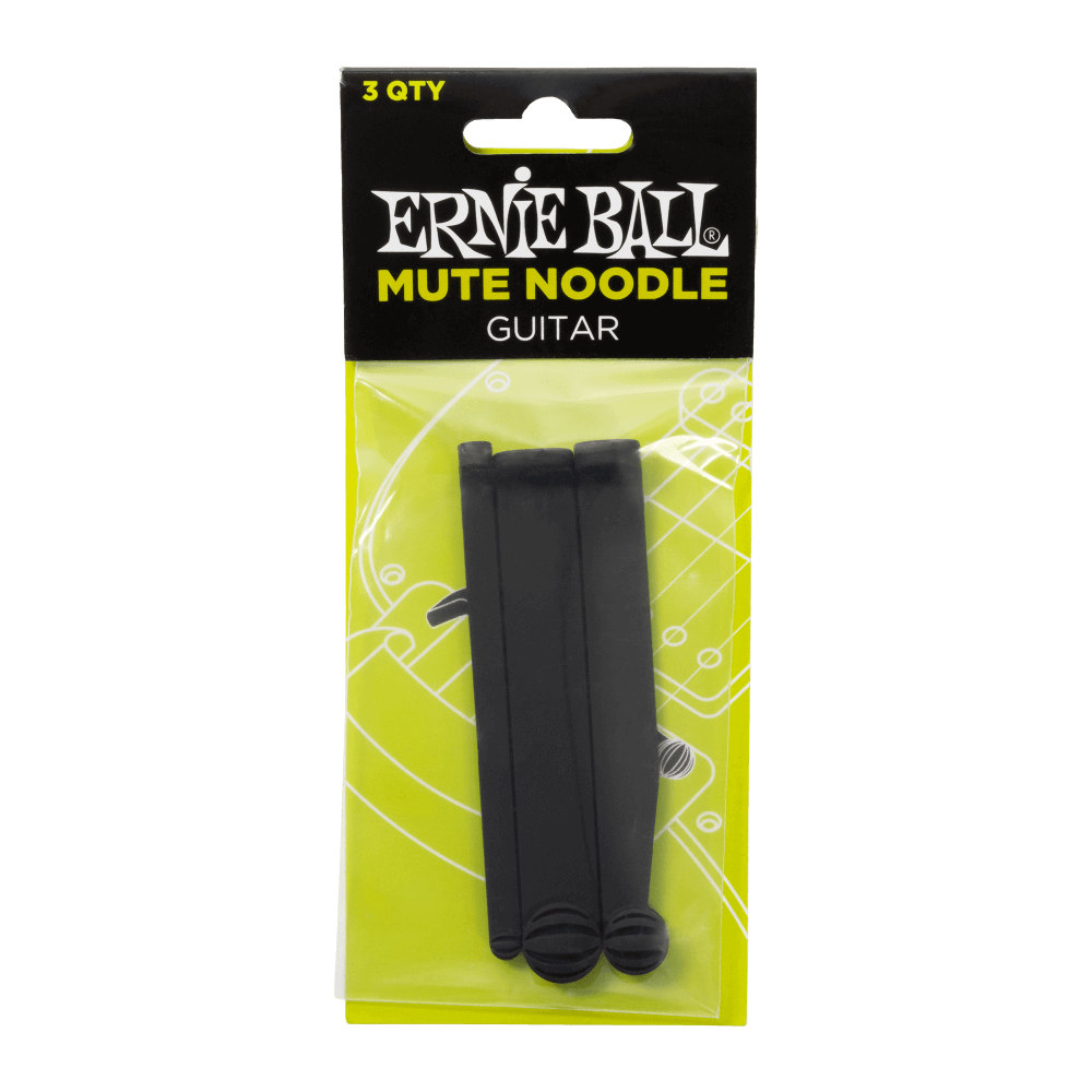 ERNIE BALL 9636 MUTE NOODLE GT P09636 MUTE NOODLE for Guitar ギター用ブリッジフォームミュート パッケージ表画像