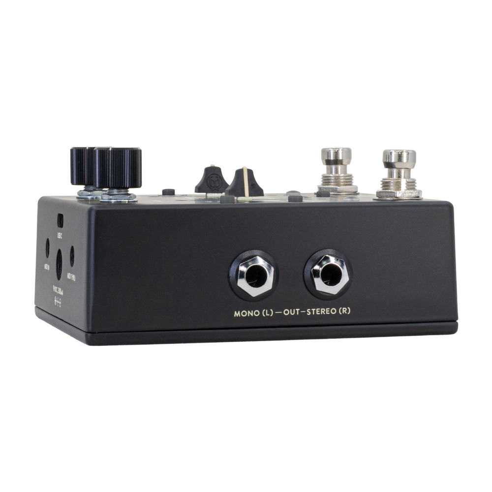 WALRUS AUDIO ウォルラスオーディオ WAL-XPL #B Xero Polylooper Black デュアルチャンネル ルーパー エフェクター 左サイド画像