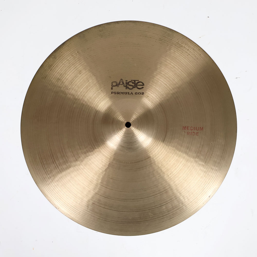 【中古】 ライドシンバル パイステ PAISTE Formula 602 MEDIUM RIDE 18インチ 1970s ビンテージシンバル