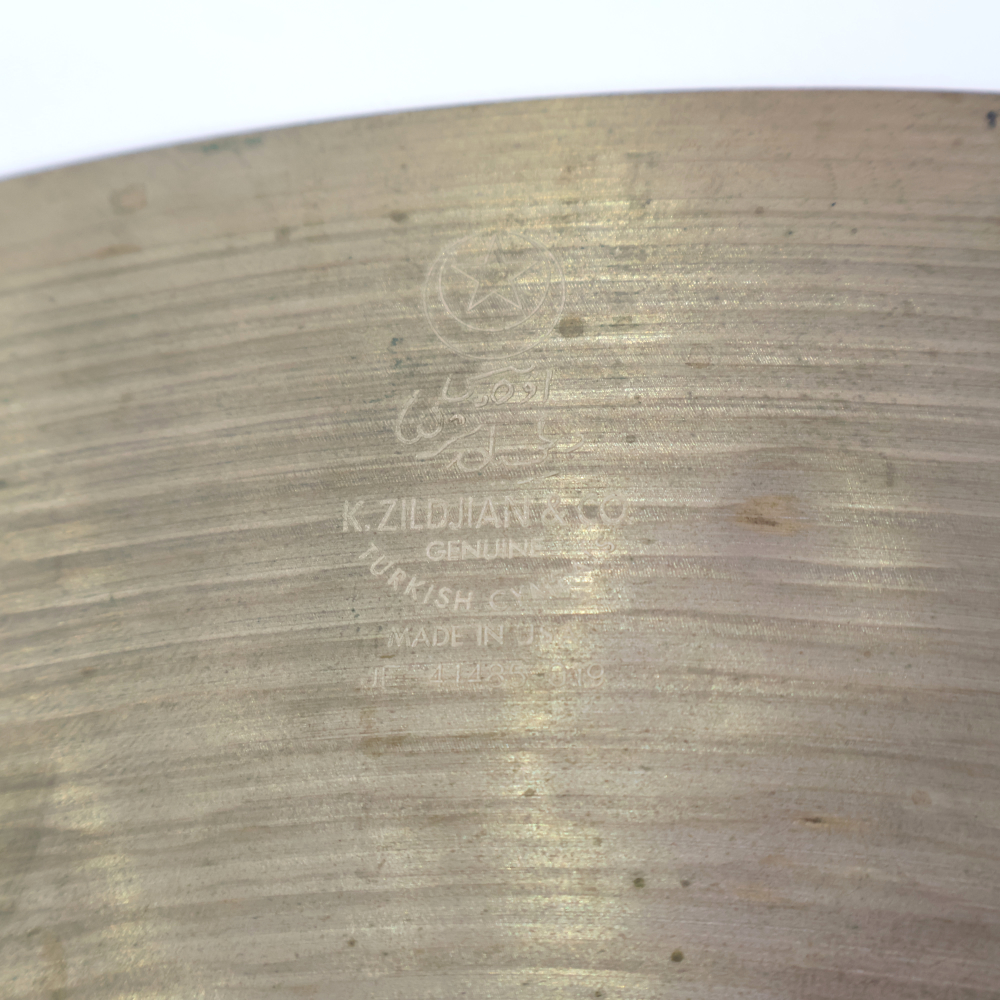 【中古】 ライドシンバル ジルジャン ZILDJIAN K CONSTANTINOPLE HI BELL MEDIUM THIN LOW RIDE 20インチ 詳細画像