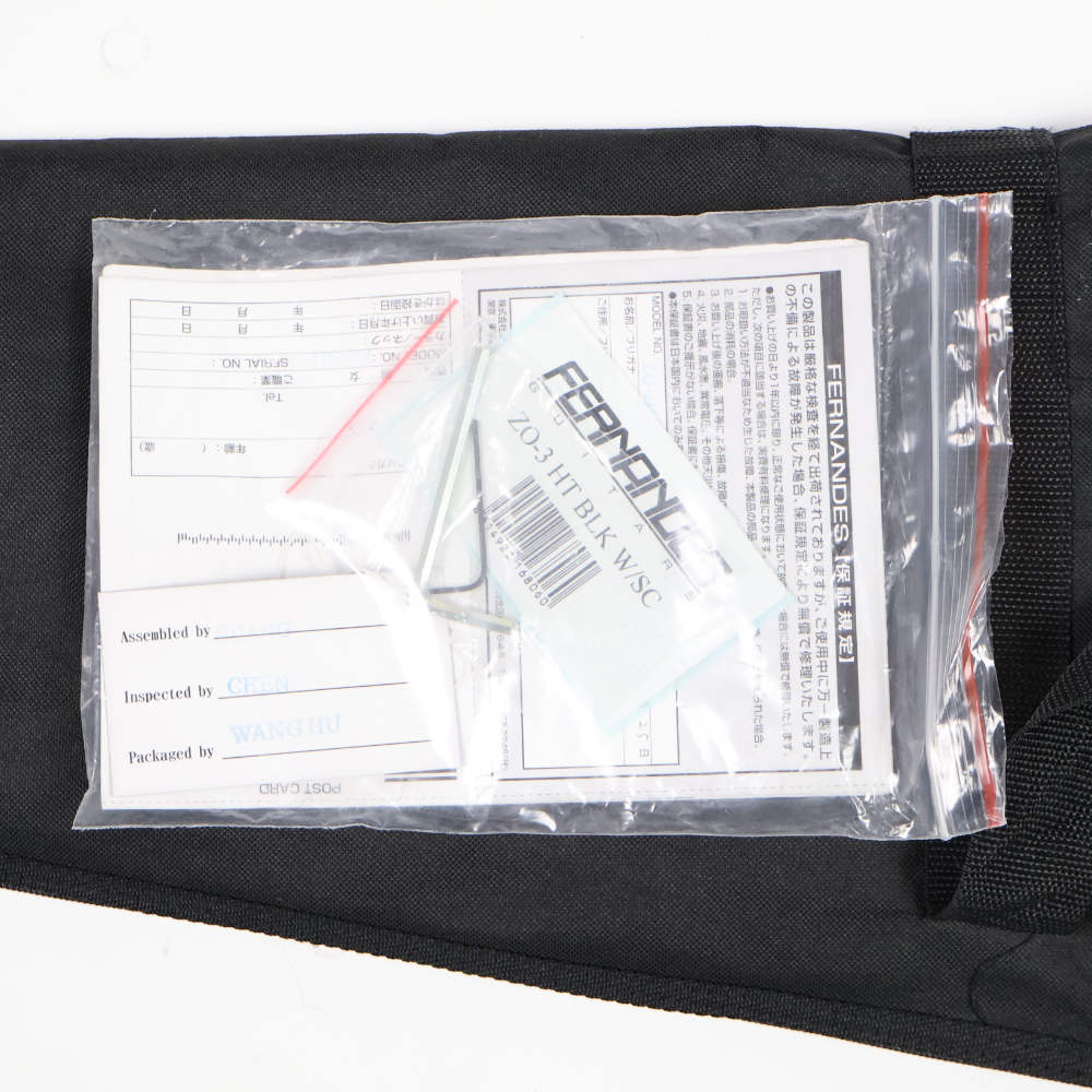 【中古】FERNANDES フェルナンデス ZO-3 HT BLK HOTEI 布袋寅泰コラボモデル 2009年製 ぞーさん アンプ内蔵エレキギター 付属品画像