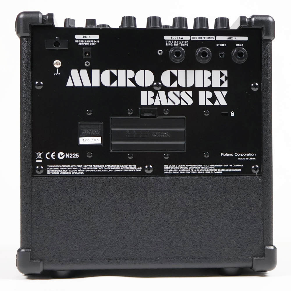 【中古】 ローランド ベースアンプ ROLAND MICRO CUBE BASS RX マイクロキューブベースRX 本体画像 裏 