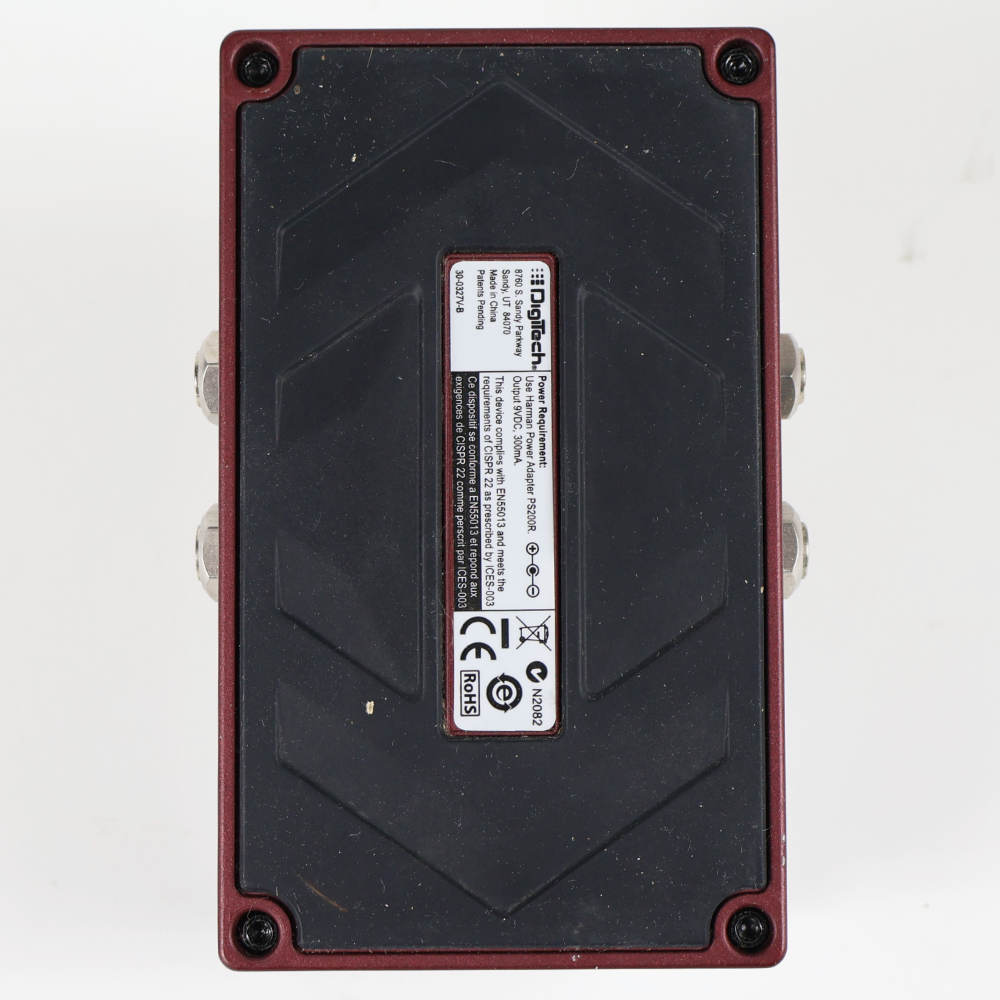 【中古】 リバーブ エフェクター DigiTech HardWire RV-7 Stereo Reverb デジテック ギターエフェクター 本体画像 裏 