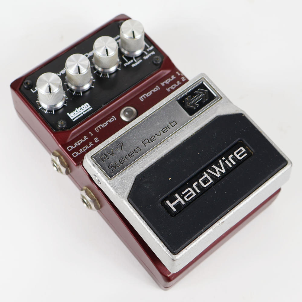 【中古】 リバーブ エフェクター DigiTech HardWire RV-7 Stereo Reverb デジテック ギターエフェクター 本体画像 斜め 2