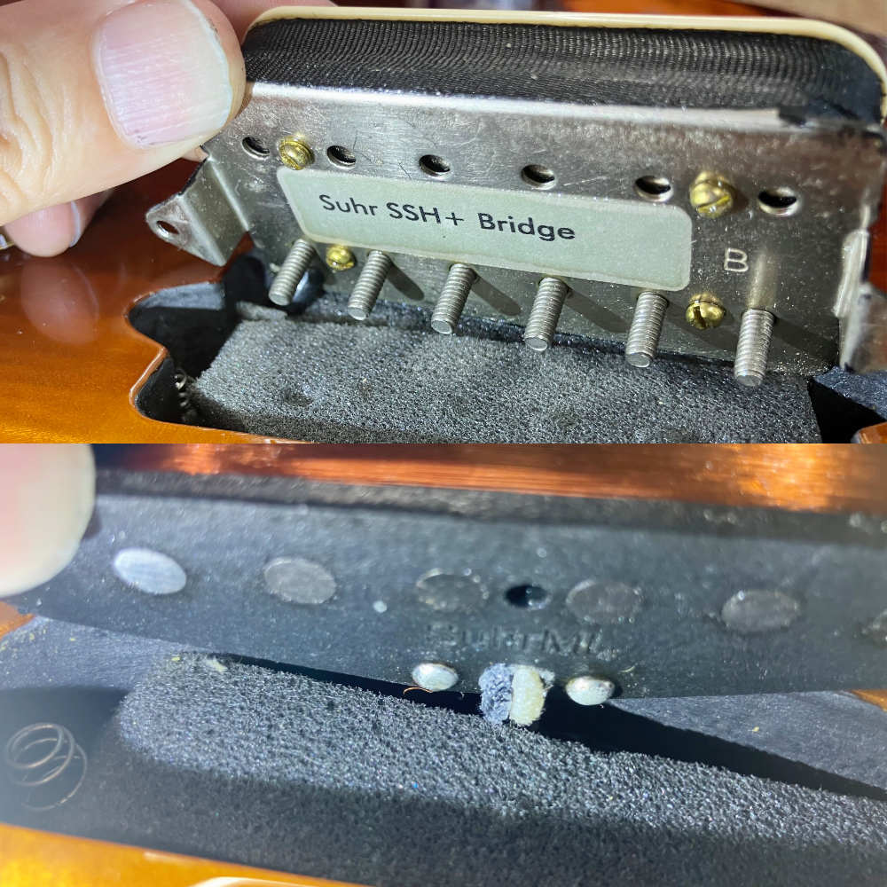 【中古】 エレキギター Suhr JST Modern Plus Curly Maple Top Desert Gradient 2018年製 サー J Select モダーンプラス 限定モデル 内部 