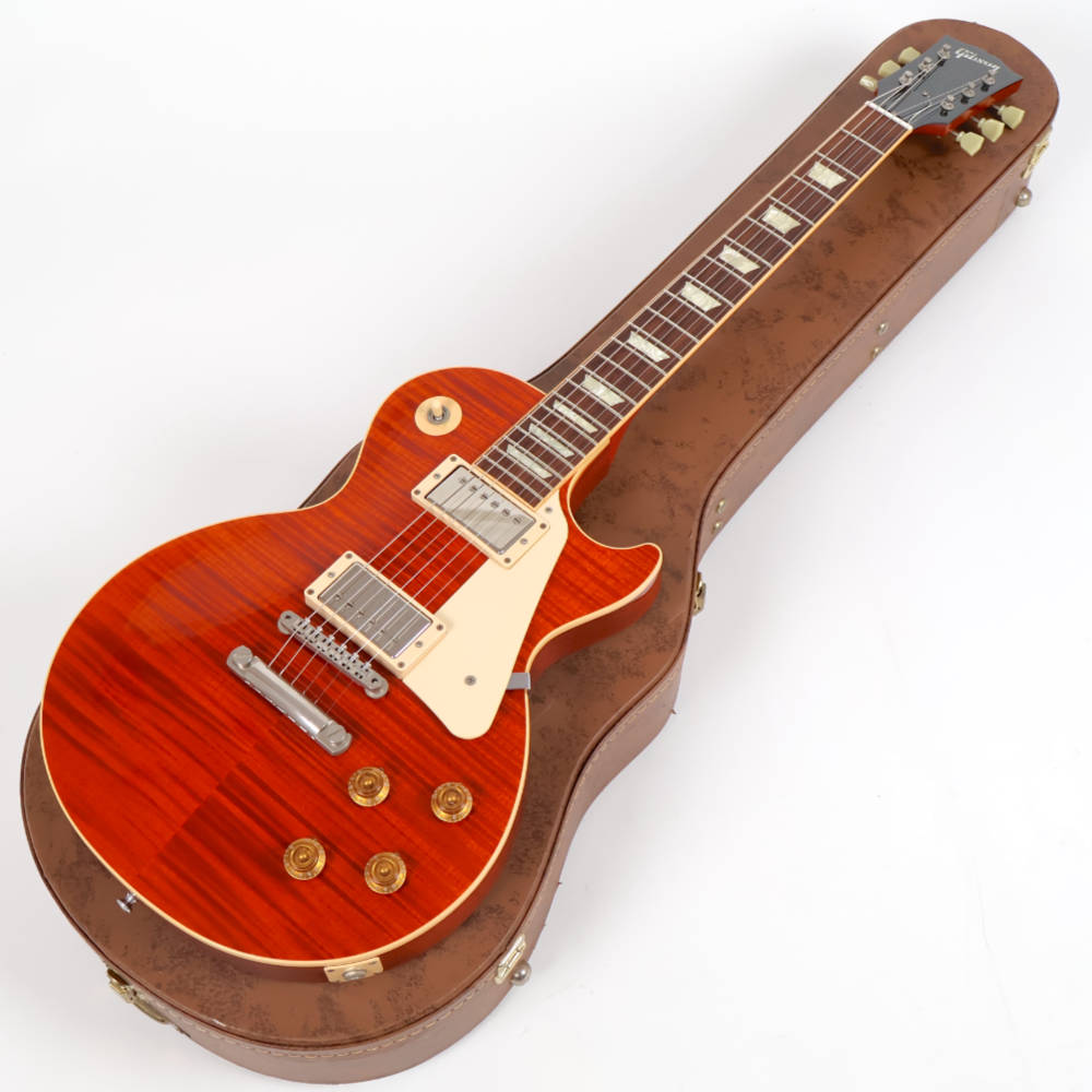 【中古】 エレキギター Gibson Custom Shop Les Paul Standard F Figured Trans Orange 2012年製 ギブソン レスポールスタンダード トランスオレンジ