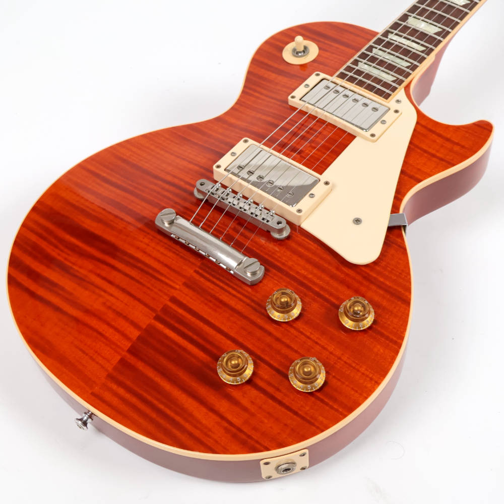 【中古】 エレキギター Gibson Custom Shop Les Paul Standard F Figured Trans Orange 2012年製 ギブソン レスポールスタンダード トランスオレンジ トップ