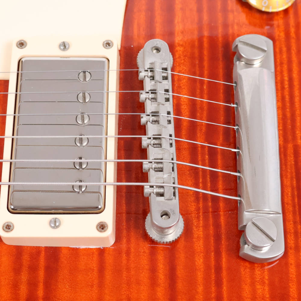 【中古】 エレキギター Gibson Custom Shop Les Paul Standard F Figured Trans Orange 2012年製 ギブソン レスポールスタンダード トランスオレンジ ハードウエアくすみ、錆