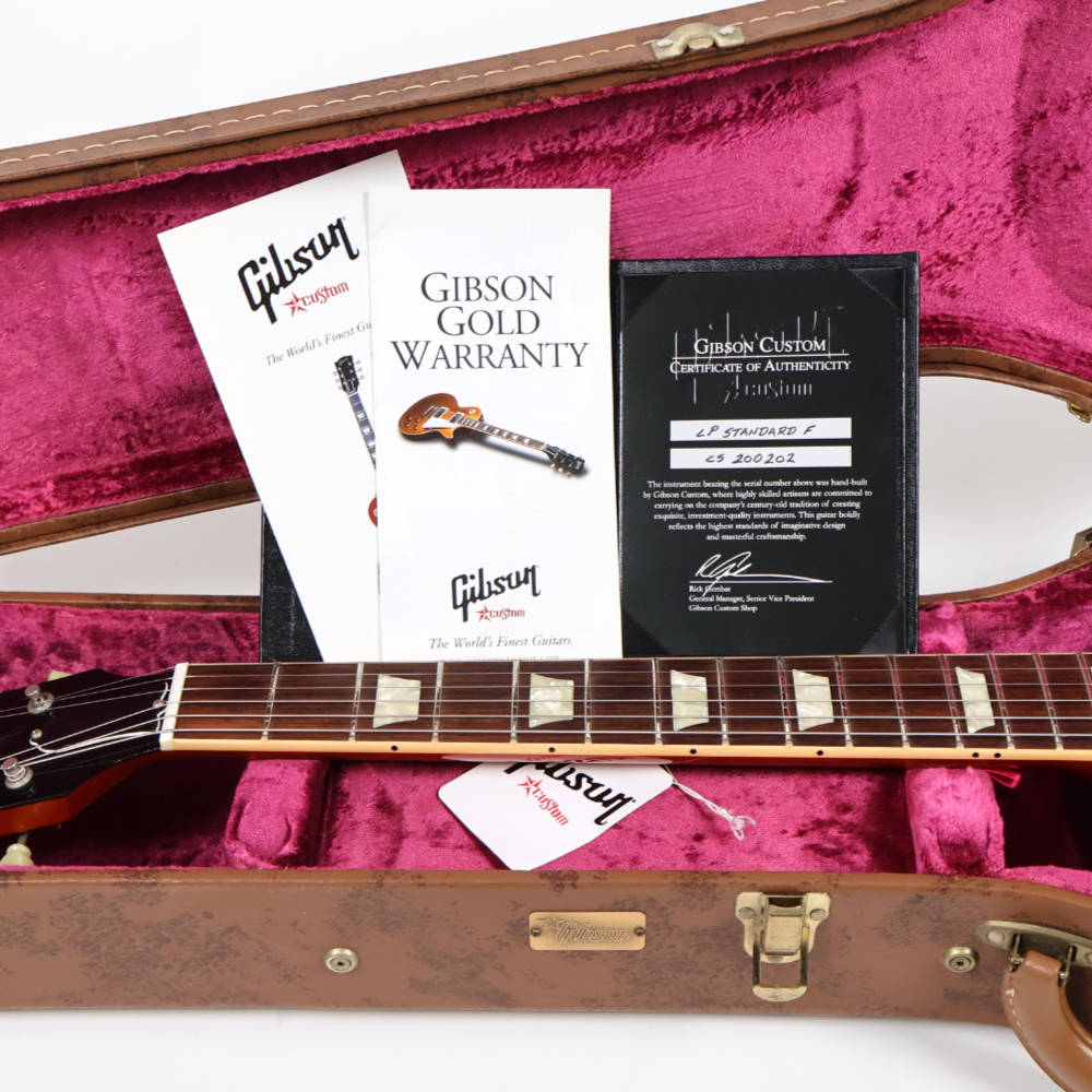 【中古】 エレキギター Gibson Custom Shop Les Paul Standard F Figured Trans Orange 2012年製 ギブソン レスポールスタンダード トランスオレンジ 付属品