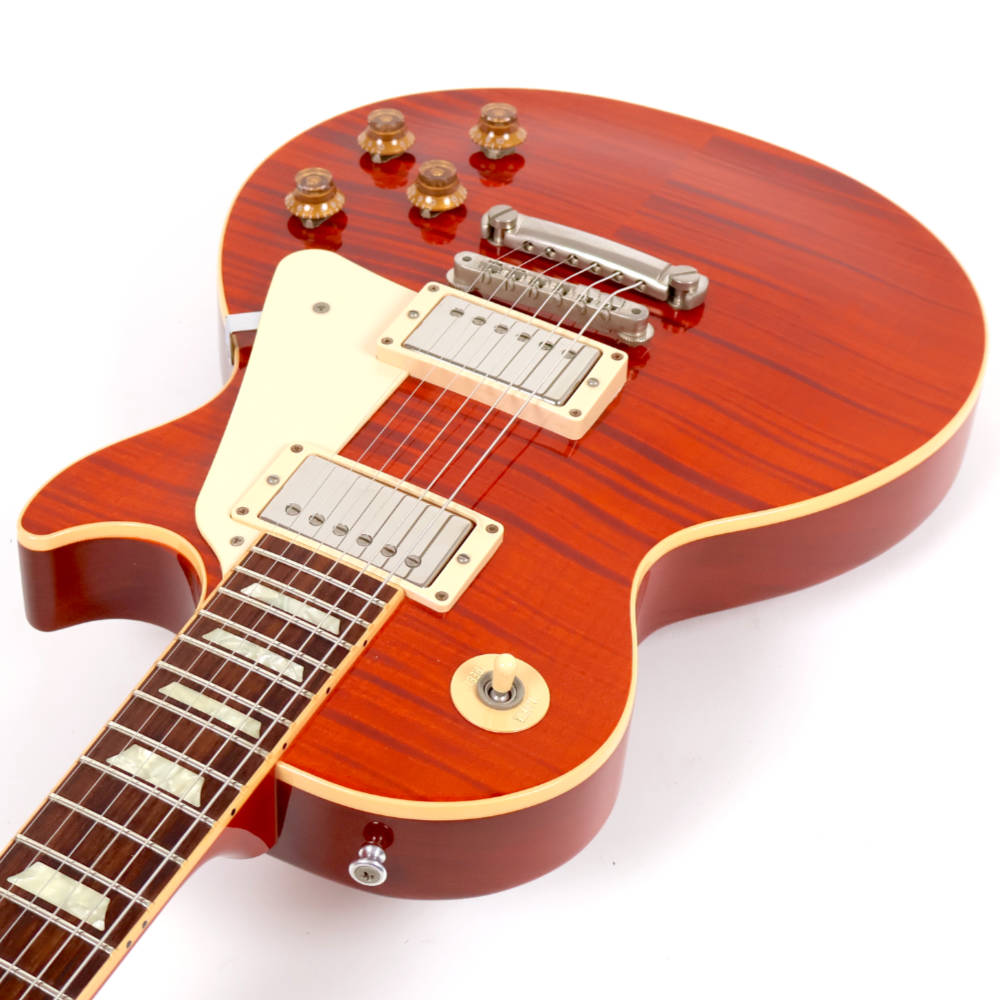 【中古】 エレキギター Gibson Custom Shop Les Paul Standard F Figured Trans Orange 2012年製 ギブソン レスポールスタンダード トランスオレンジ ネックジョイント側