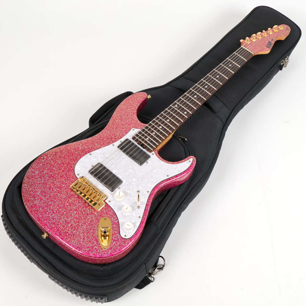 【中古】 エレキギター ESP SNAPPER-7 Ohmura Custom Twinkle Pink with EMG 大村孝佳氏モデル 7弦 EMG ツインクルピンク