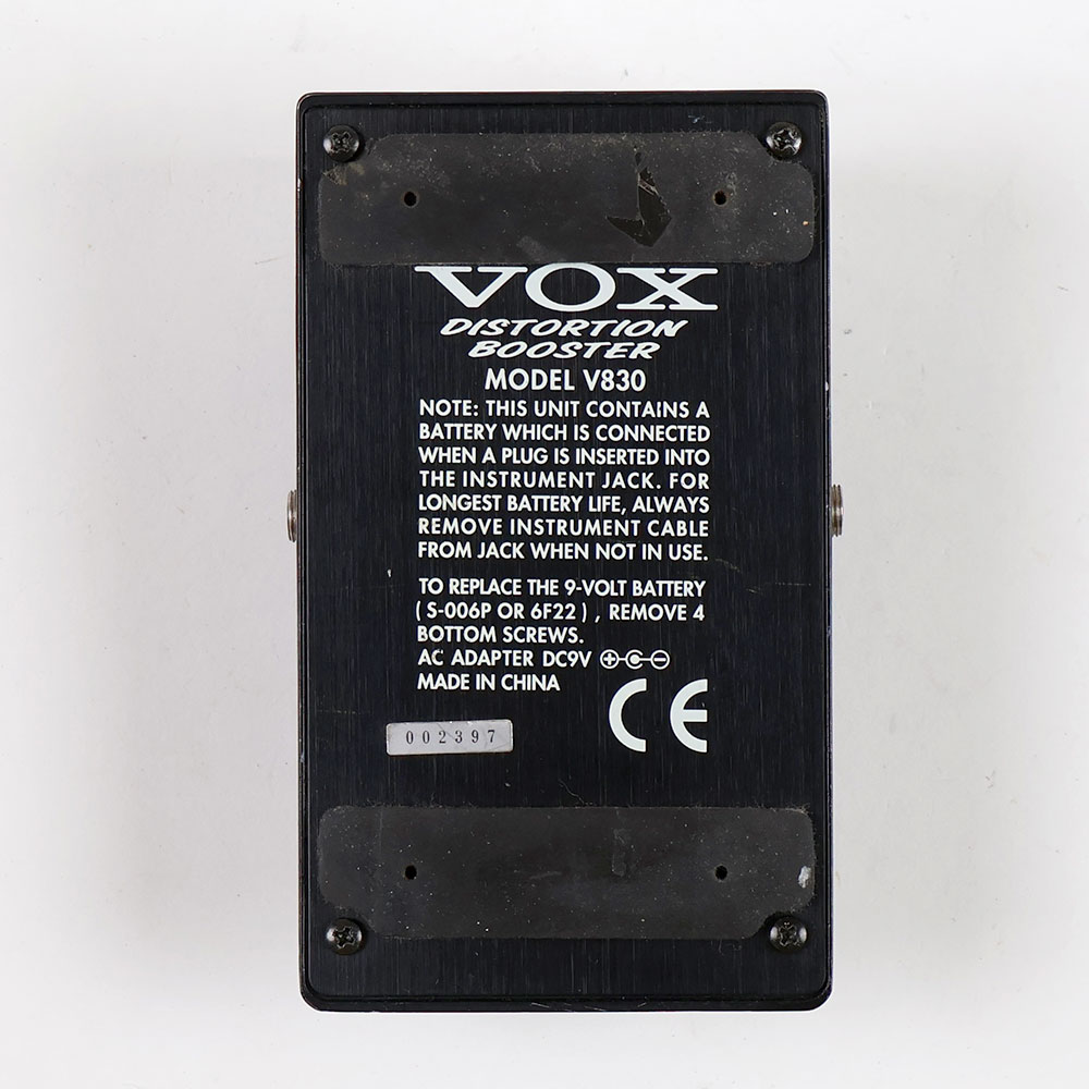 VOX V830 Distortion Booster｜希少　美品 VOX V830 Distortion Booster｜希少 Vox V830 Distortion