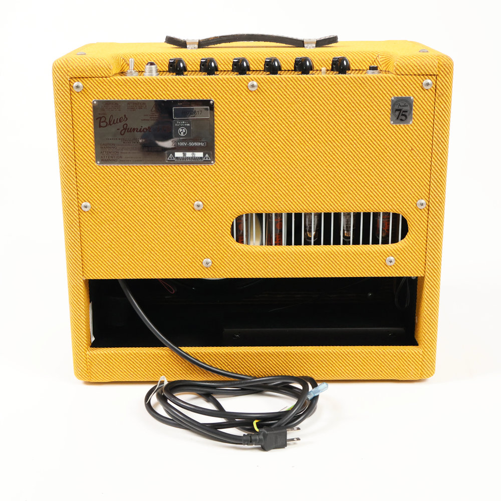 【中古】 Fender BLUES JUNIOR LACQUERED TWEED ギターアンプ コンボ 真空管アンプ 背面