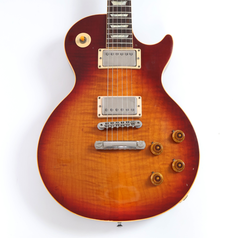 【中古】 エレキギター Gibson Les Paul Re-issue Cherry Sunburst 1989年製 Pre-Historic 基盤ピックアップ搭載 Re-issue of the 1959 model ’59 Reissue ギブソン 59リイシュー プレヒストリック 詳細画像