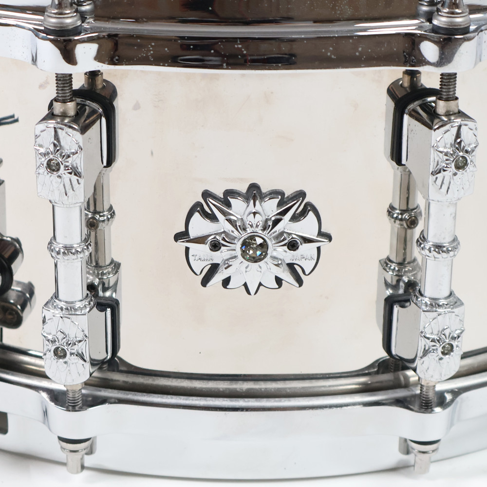 【中古】YOSHIKIモデル スネアドラム タマ TAMA XY146 YOSHIKI -X JAPAN- シグネチャー スネアドラム ロゴ
