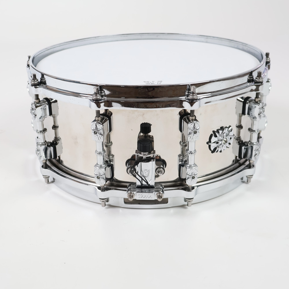 【中古】YOSHIKIモデル スネアドラム タマ TAMA XY146 YOSHIKI -X JAPAN- シグネチャー スネアドラム スネア側面
