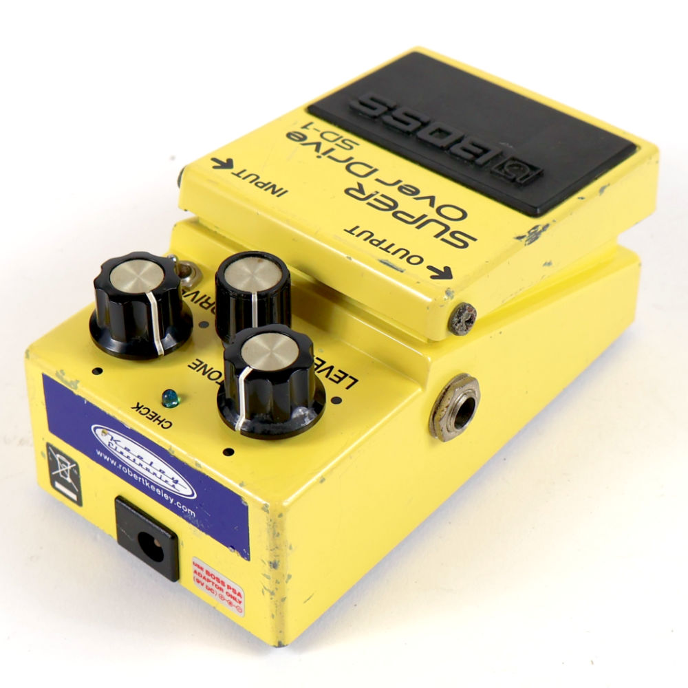 【中古】 Keeley BOSS SD-1 5Star Ge Mod ギターエフェクター オーバードライブ 左サイド