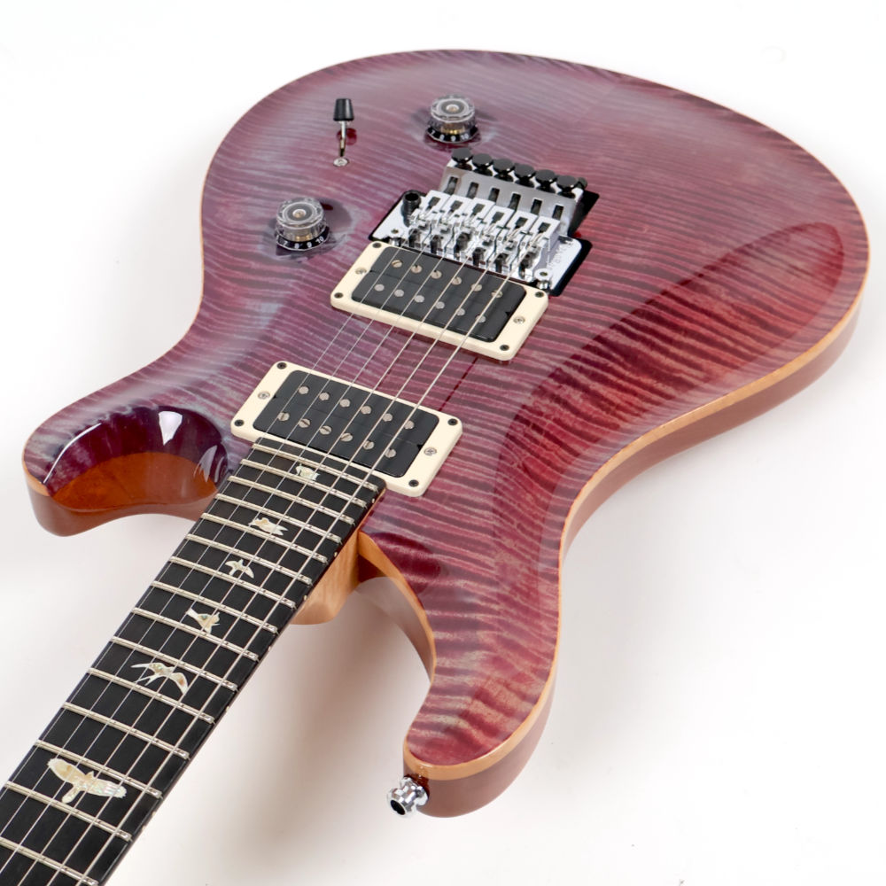 【中古】 エレキギター PRS Custom 24 Floyd Rose 10Top Violet Flame Maple Neck 2014年製 Paul Reed Smith カスタム24 フロイドローズ メイプルネック ポールリードスミス ネックジョイント側