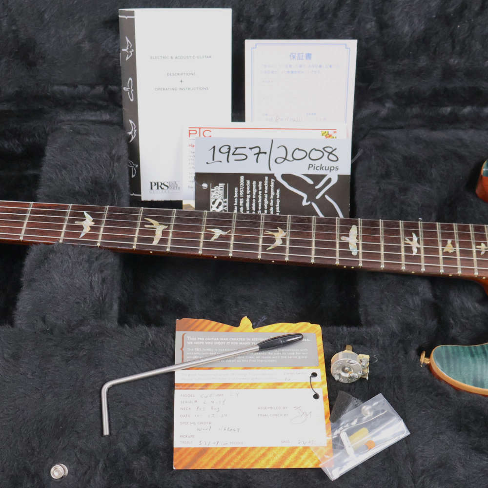 【中古】 エレキギター PRS KID Limited Custom 24 Wood Library 10Top Satin Finish Avalone 2014年製 Paul Reed Smith ポールリードスミス サテンフィニッシュトップ ウッドライブラリー 付属品