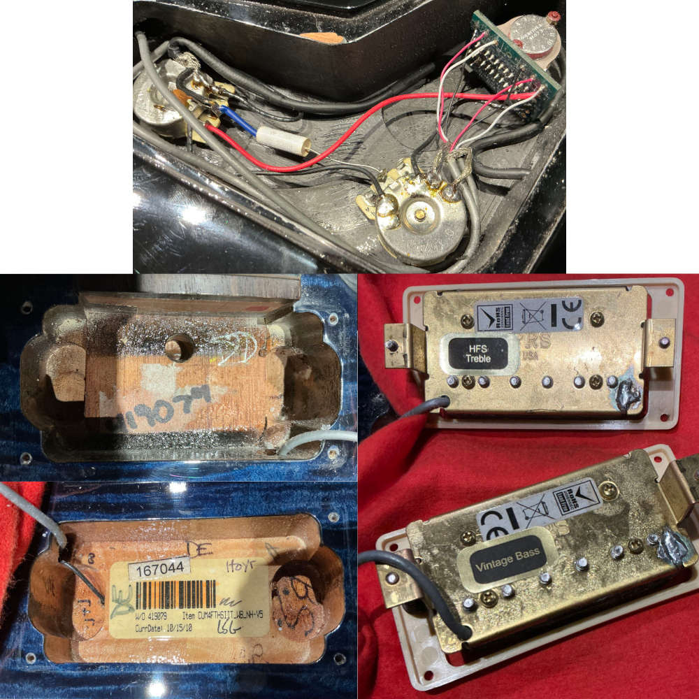 【中古】 エレキギター PRS Custom 24 10Top Whale Blue 2010年製 ロータリースイッチ Paul Reed Smith ポールリードスミス カスタム24 ホエールブルー キャビティ内