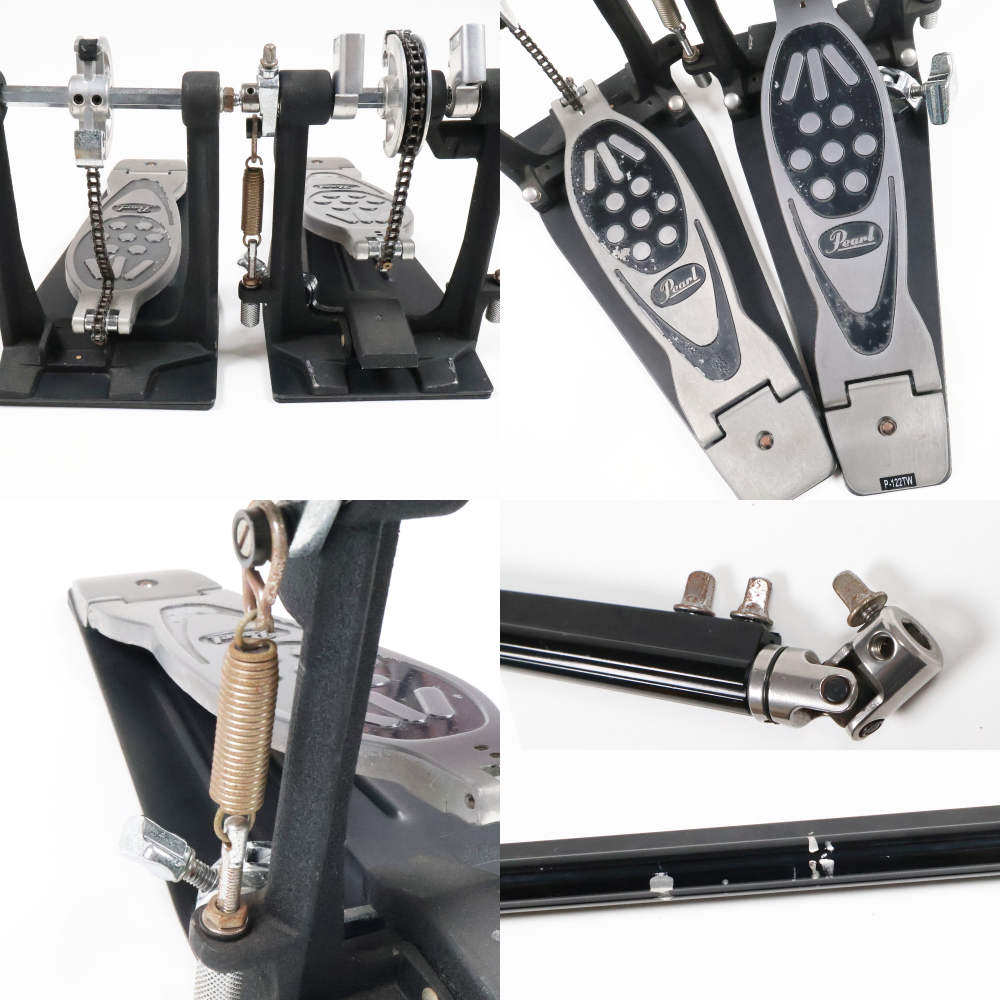 【中古】 ドラムツインペダル パール Pearl P-122TW ツインペダル ドラムペダル 傷 