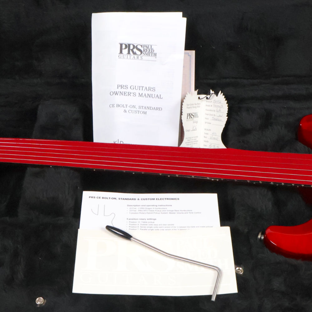 【中古】 エレキギター PRS Custom 24 10Top Scarlet Red 2009年製 3.20kg Paul Reed Smith ポールリードスミス カスタム24 スカーレットレッド 付属品