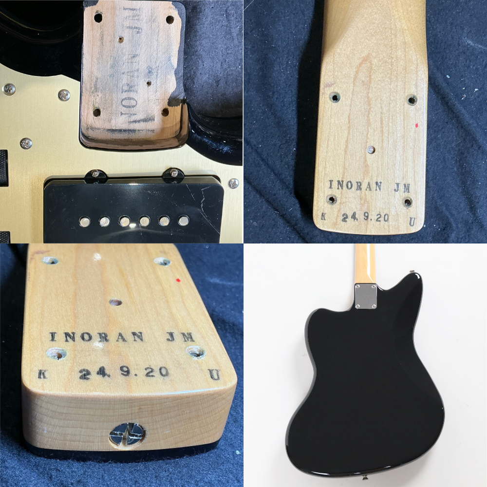 【中古】 Fender フェンダー INORAN Jazzmaster RW Black Made in Japan エレキギター 詳細画像