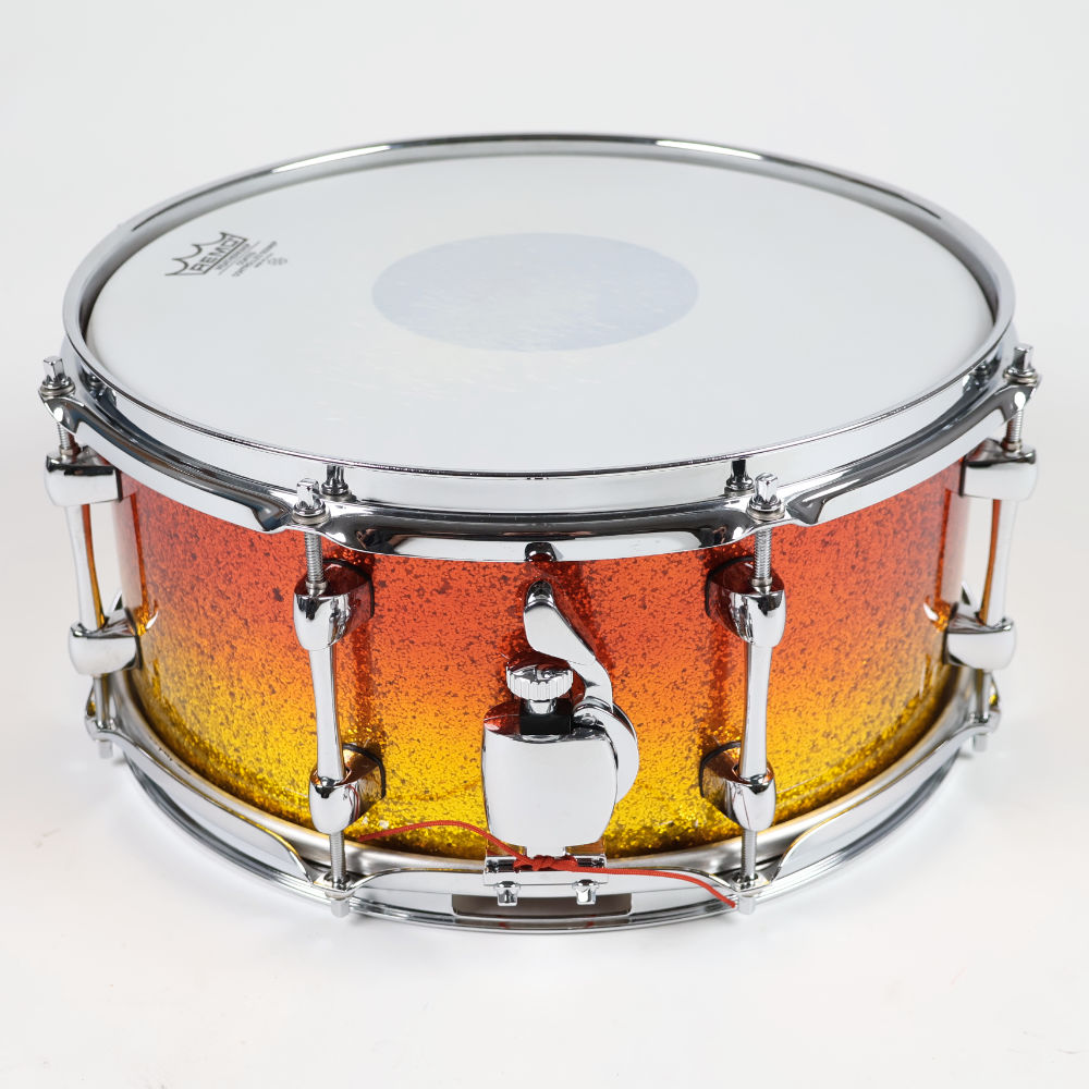 【中古】 スネアドラム サカエドラム SAKAE SD1360BV 13x6 Tequila サイド