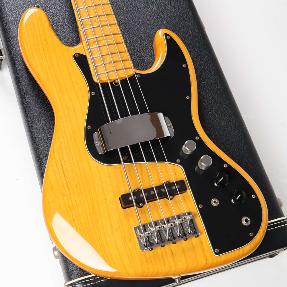 【中古】 5弦エレキベース フェンダー FENDER USA MARCUS MILLER JAZZ BASS V Aged Natural マーカスミラーモデル ボディ画像