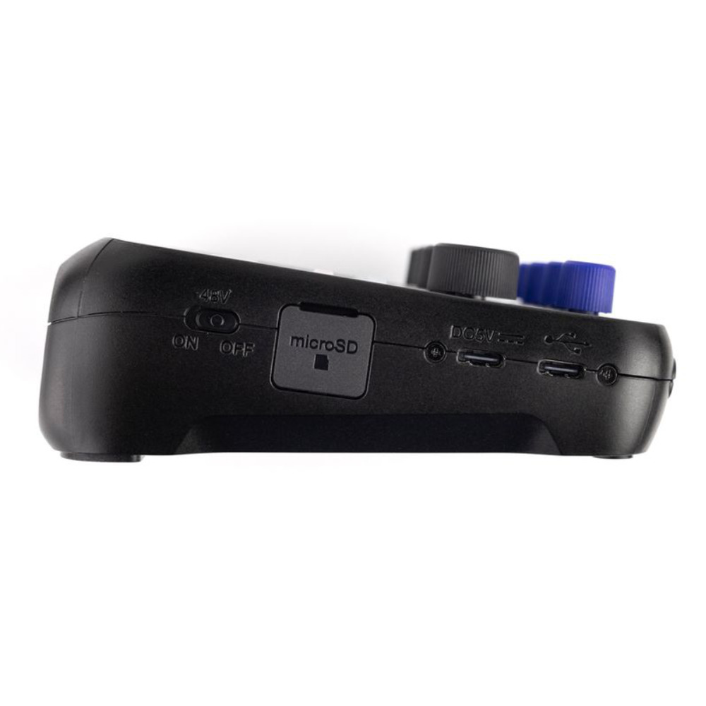 ZOOM ズーム PodTrak P4next ポッドキャストレコーダー 左サイド