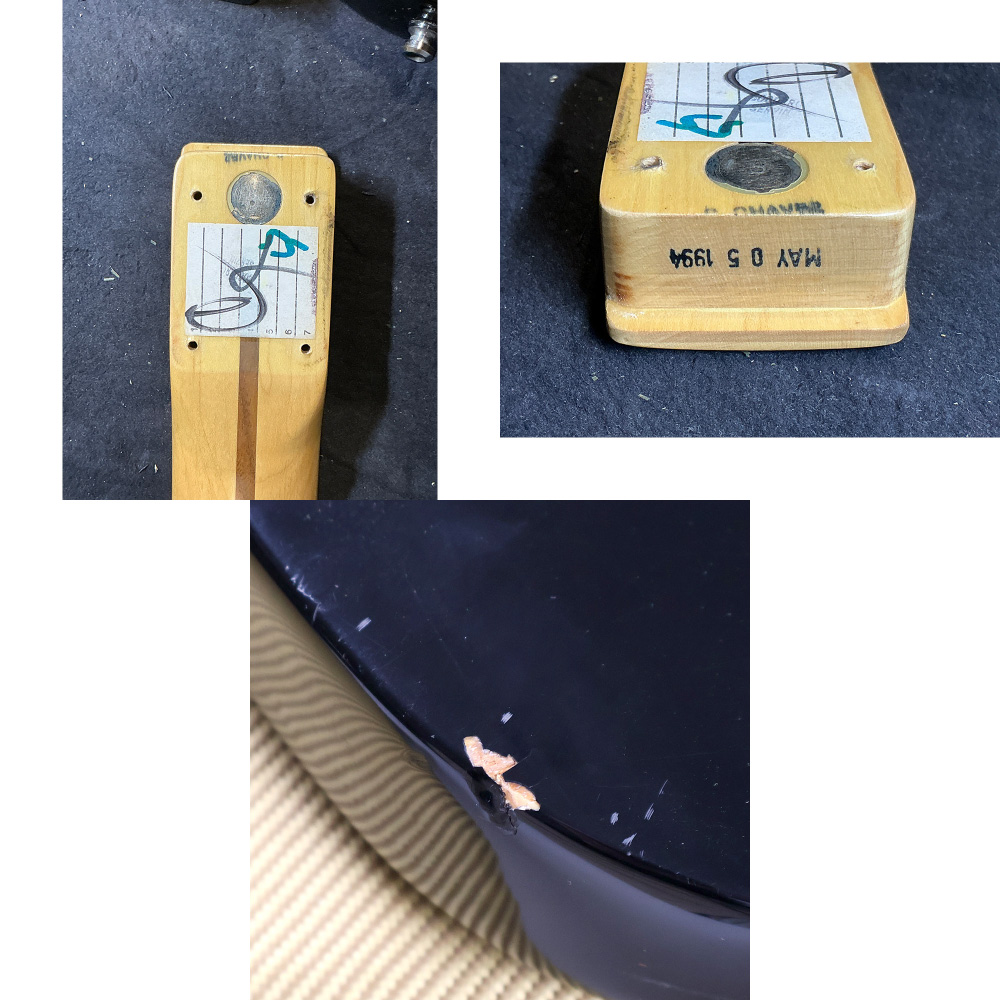 【中古】 エレキギター Fender USA American Standard Telecaster BLK Maple FingerBoard 1994年製 フェンダー アメリカンスタンダード テレキャスター ネック、傷