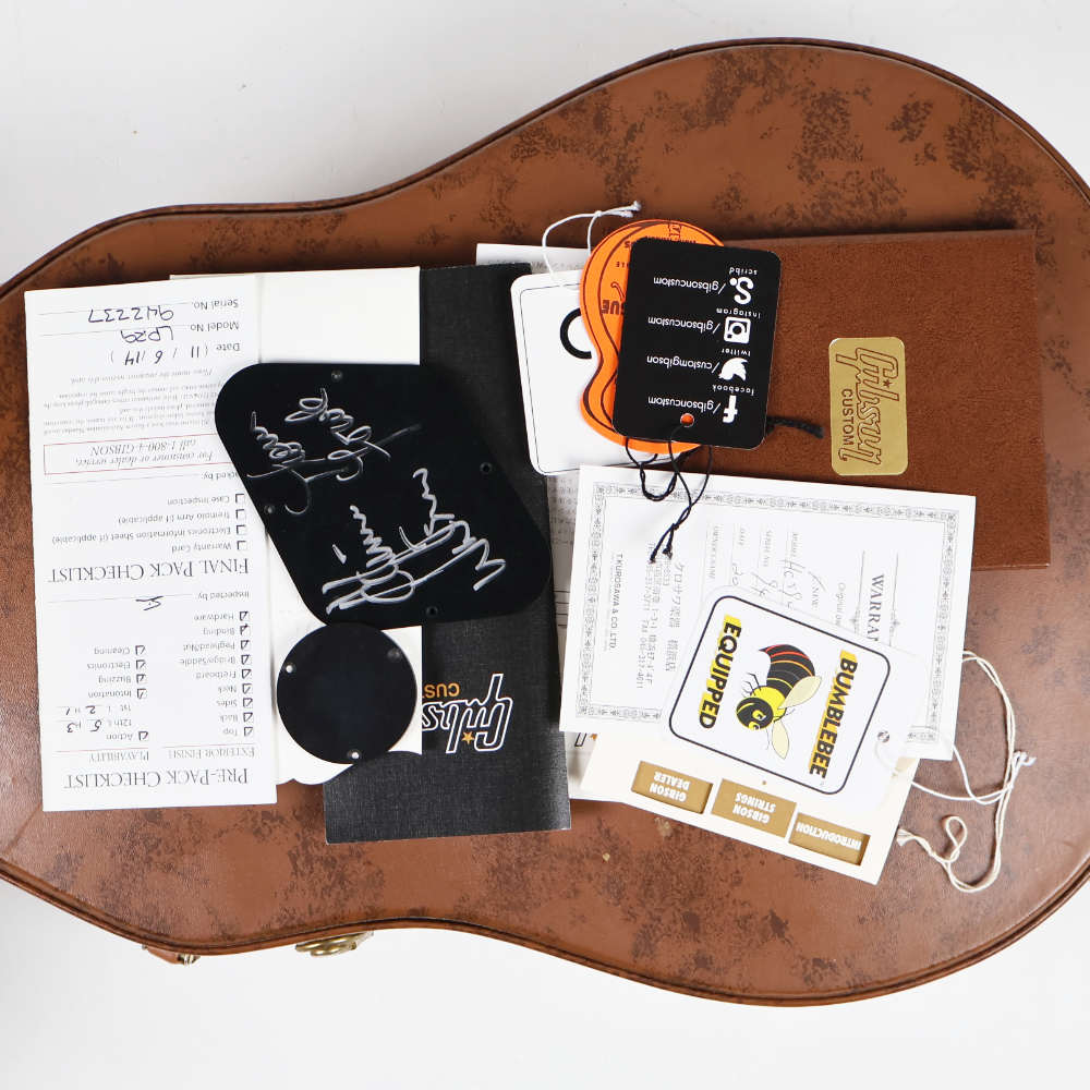 【中古】 Gibson ギブソン Custom Shop Historic collection R9 1959 Les Paul Standard Reissue Hand Selected Lemon Burst 2014年製 レスポール エレキギター 付属品画像